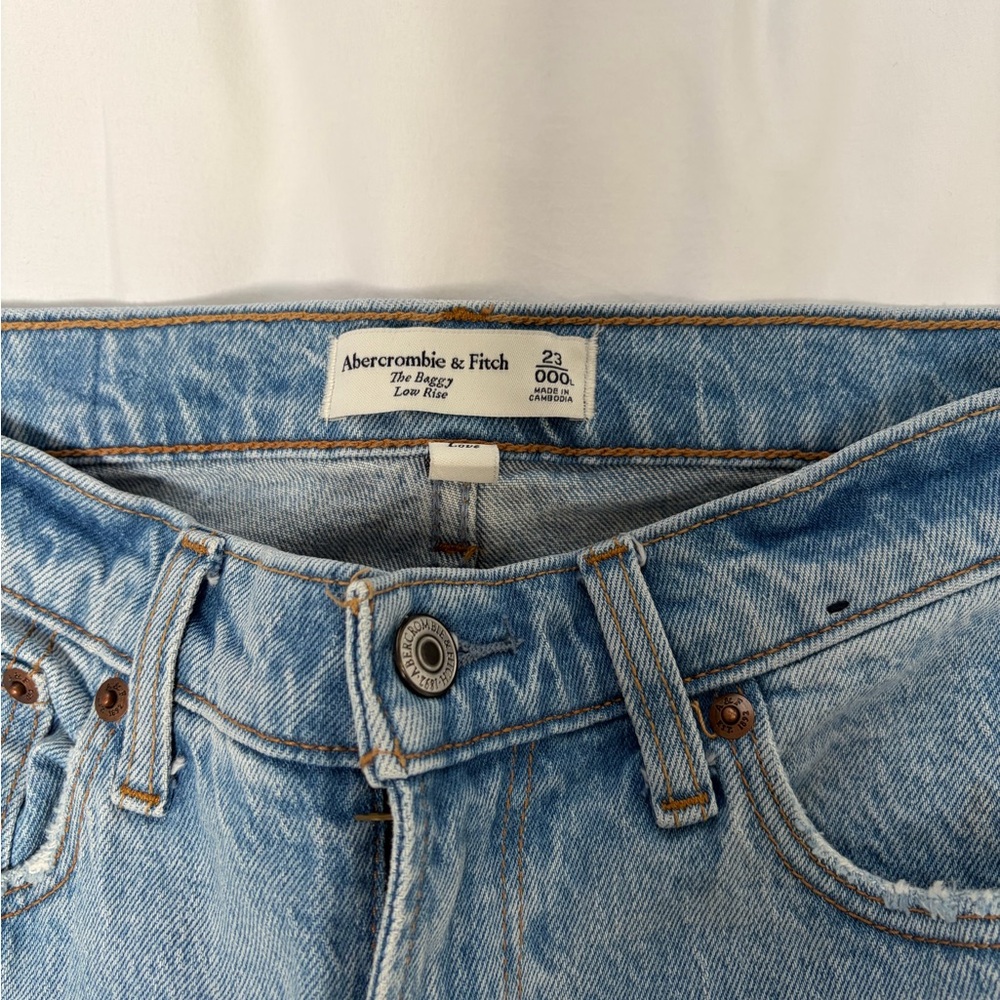 Abercrombie baggy low rise curve love Jean long - Picture 3 of 4